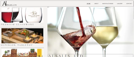 Aj sales LTD website design project by Starfire Web Design