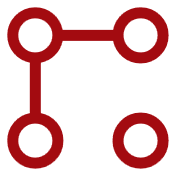 Connected digital services integration icon