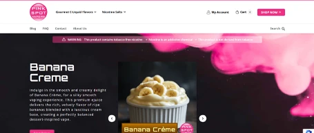 Pink Spot website design project by Starfire Web Design