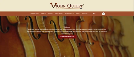 Violin outlet website design project