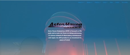Astro Haven website design project
