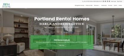 PortlandRental property website design example