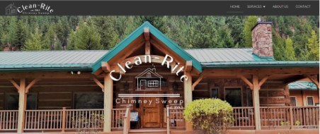 Clean Rite business website design example